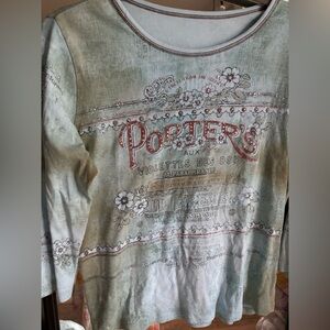 Vintage Y2K Printed Porters Top